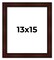 Distressed Brown Picture Frame - UV Acrylic, Foam Board Backing, Hanging Hardware